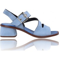 Schuhe Damen Sandalen / Sandaletten Plumers Sandalias Casual con Tacón para Mujer de  3520 Blau