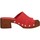 Schuhe Damen Pantoffel Pregunta ME58481 Rot