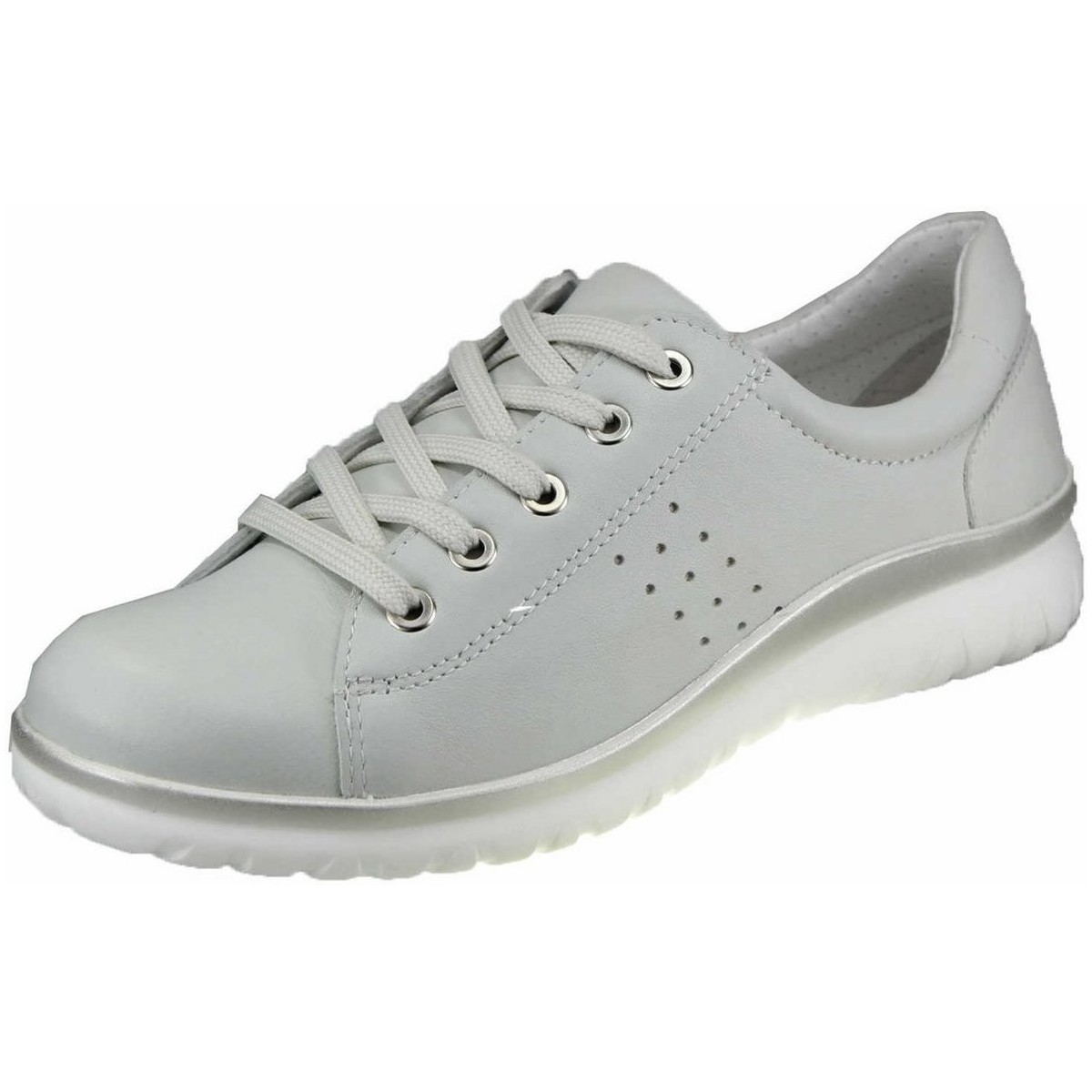 Schuhe Damen Derby-Schuhe & Richelieu Aco Schnuerschuhe white 1125/10184 Dali 04 Grau