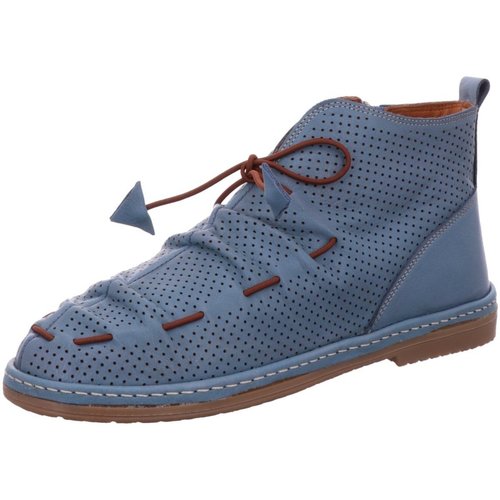 Schuhe Damen Stiefel Roe&doe Stiefeletten NA115-1704 denim Blau