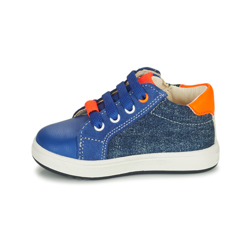 Geox B BIGLIA B. B - NAPPA+DENIM SL Blau / Orange