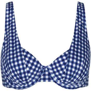 Kleidung Damen Bikini Ober- und Unterteile Lisca Verstellbare Träger-Badeanzug-Top mit Armatur Nantes Blau