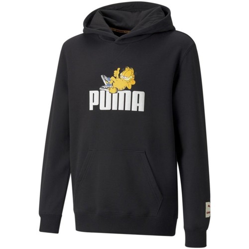 Kleidung Jungen Sweatshirts Puma Sport x Garfield Hoodie 533430-01 Schwarz