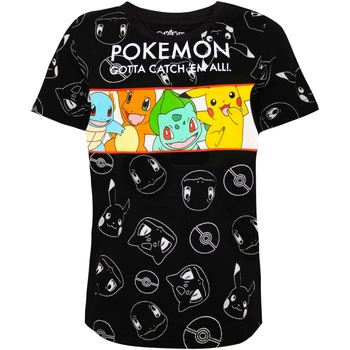 Kleidung Jungen Langarmshirts Pokemon  Schwarz
