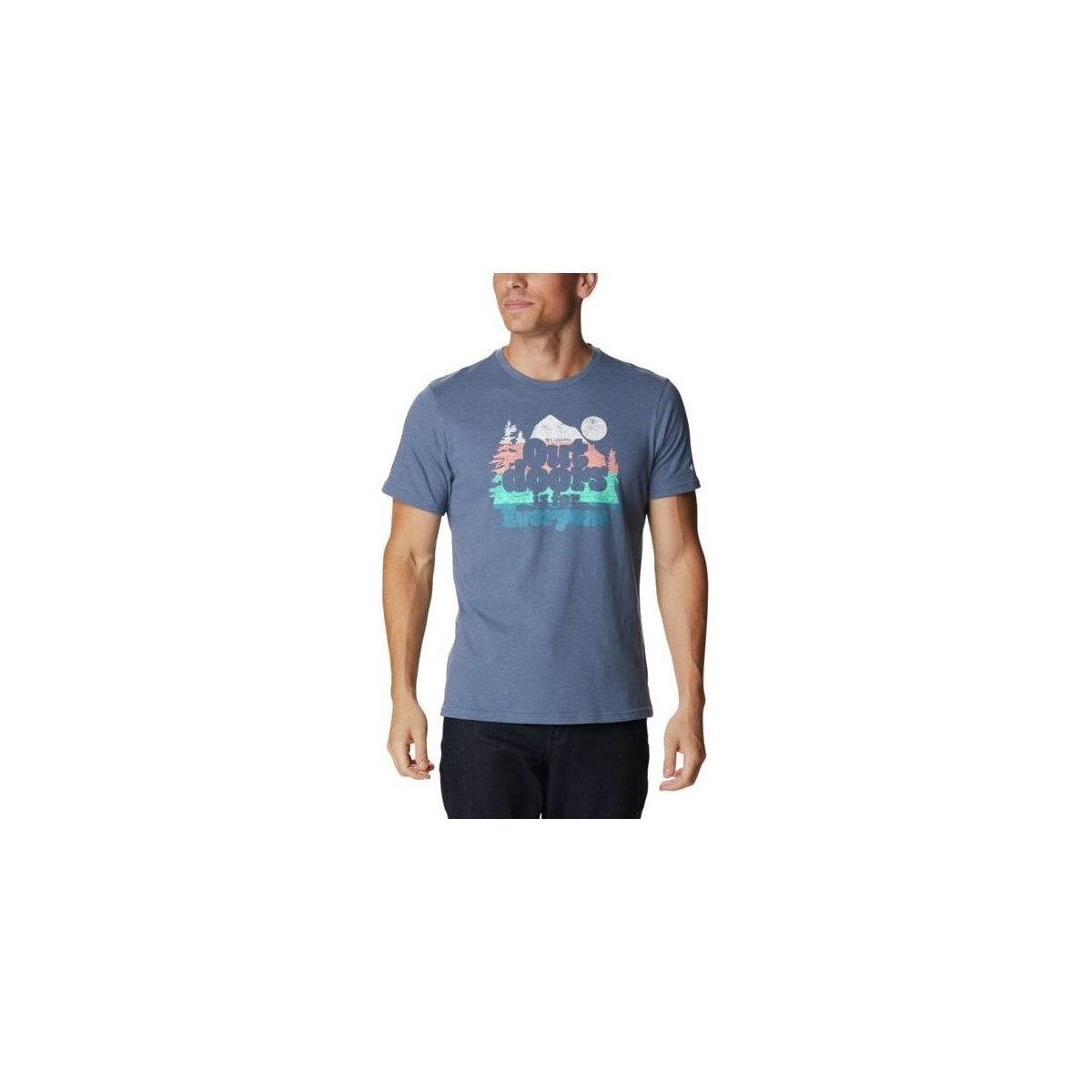 Kleidung Herren T-Shirts Columbia Alpine Way Graphic Blau