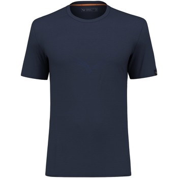 Kleidung Herren T-Shirts & Poloshirts Salewa Puez Eagle Sketch Merino Men's T-Shirt 28340-3960 Blau