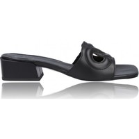 Schuhe Damen Sandalen / Sandaletten Calzados Vesga Zuecos Sandalias de Piel para Mujer de Foos Alissa 02 Schwarz