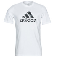 Kleidung T-Shirts adidas Performance M AWORLD AC G T Weiss