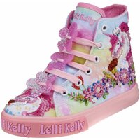 Schuhe Mädchen Sneaker High Lelli Kelly Schnuerstiefel multi fantasia LK ED1002-BX02 Unicorn MID pink