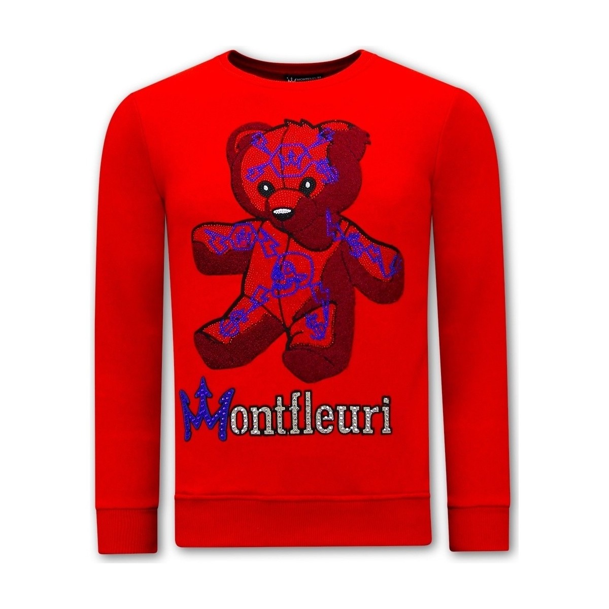 Kleidung Herren Sweatshirts Tony Backer Teddy Bear Print Rot