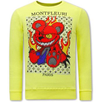Kleidung Herren Sweatshirts Tony Backer Monster Teddy Bear Gelb