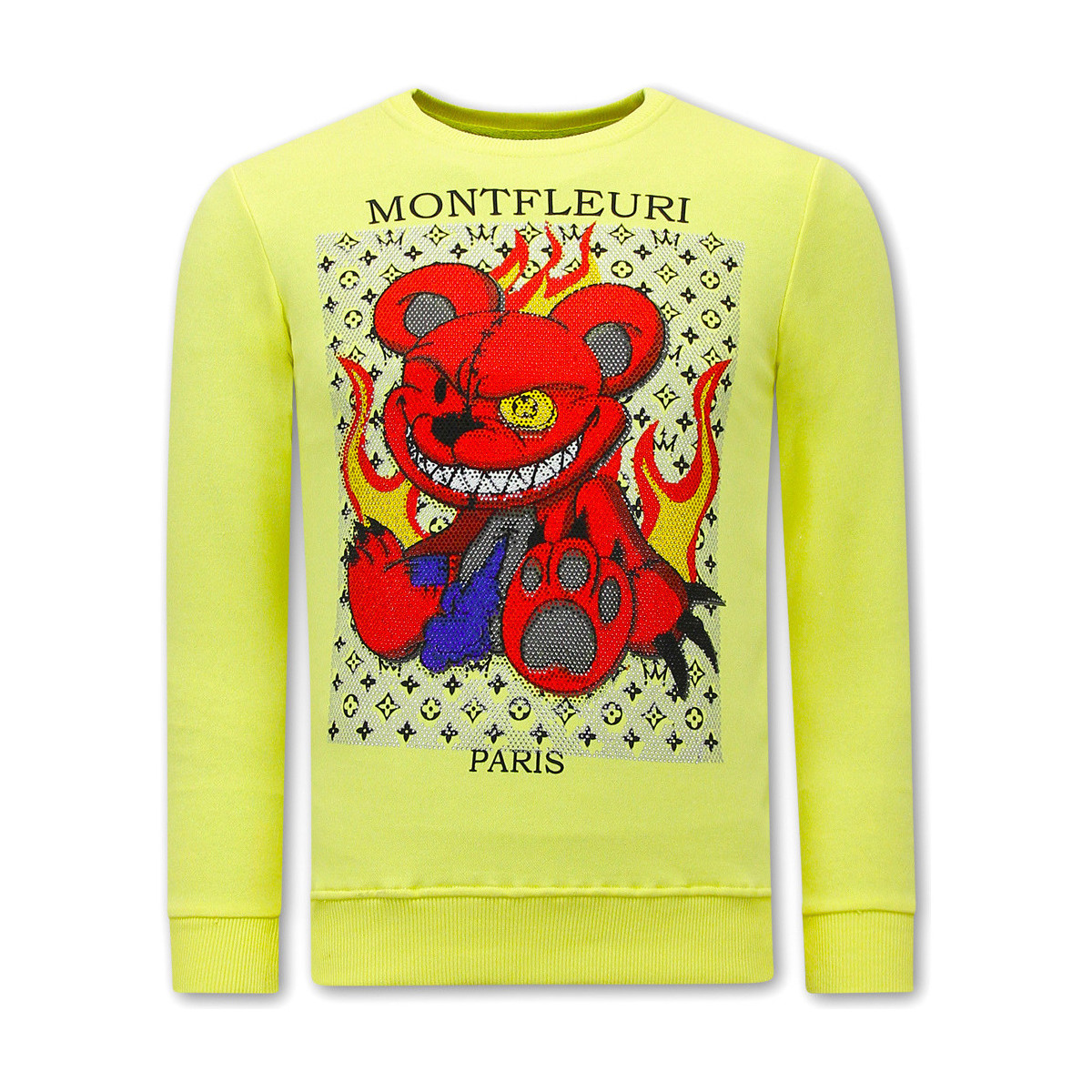 Kleidung Herren Sweatshirts Tony Backer Monster Teddy Bear Gelb