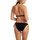 Kleidung Damen Bikini Ober- und Unterteile Lisca Bikini-Strümpfe mit Bindebändern Quinby Schwarz