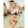 Kleidung Damen Bikini Ober- und Unterteile Lisca Triangel-Badeanzug-Top vorgeformt ohne Bügel Quinby Blau