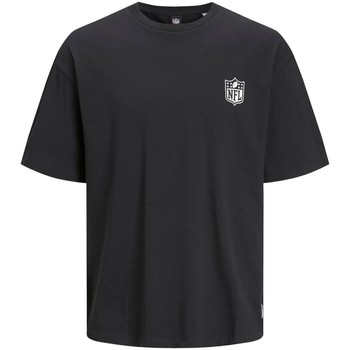 Kleidung Jungen T-Shirts & Poloshirts Jack & Jones 12207009 LOGOS TEE-BLACK Schwarz
