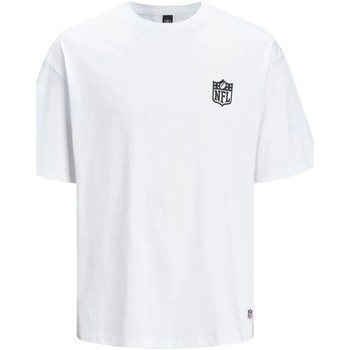 Kleidung Jungen T-Shirts & Poloshirts Jack & Jones 12207009 LOGOS TEE-WHITE Weiss