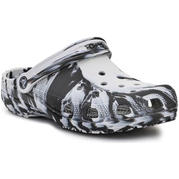 Schuhe Derby-Schuhe & Richelieu Crocs Classic Marbled Clog Schwarz, Weiß