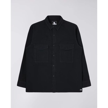 Kleidung Herren Langärmelige Hemden Edwin I030301 BIG SHIRT-89 BLACK Schwarz