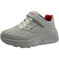 Schuhe Jungen Sneaker Skechers Low UNO LITE - RAINBOW SPECKS 310457L WMLT Weiss