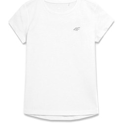 Kleidung Mädchen T-Shirts 4F JTSD001 Weiss