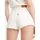 Kleidung Damen Shorts / Bermudas Levi's 77879 0080 - RIBCAGE SHORT-WHITE STONEWASH Weiss