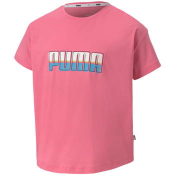 Kleidung Mädchen T-Shirts & Poloshirts Puma 584188-14 Rosa