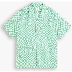 Kleidung Herren Kurzärmelige Hemden Levi's 72625 0056 - SUNSET CAMP-TRIPPY CHECK Grün