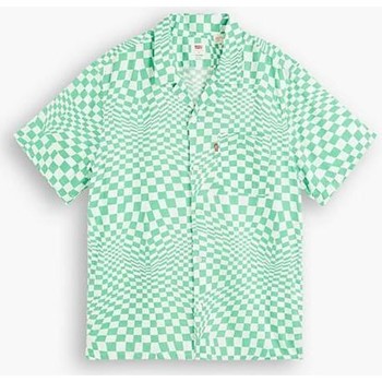 Kleidung Herren Kurzärmelige Hemden Levi's 72625 0056 - SUNSET CAMP-TRIPPY CHECK Grün