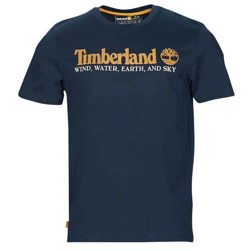 Kleidung Herren T-Shirts Timberland Wind Water Earth And Sky SS Front Graphic Tee Blau / Marine