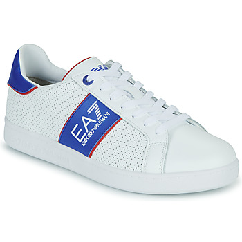 Schuhe Sneaker Low Emporio Armani EA7  Weiss / Blau / Rot