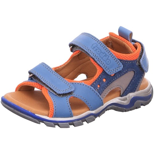 Schuhe Jungen Babyschuhe Froddo Sandalen Karlo 3V 3150215-4 jeans 3150215-4 Blau