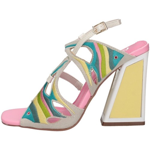 Schuhe Damen Sandalen / Sandaletten Exé Shoes Exe' DOMIINIC 522 Sandalen Frau Eis/Rosa/Gelb Multicolor