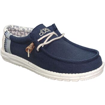 Schuhe Herren Derby-Schuhe Dude Wally linen natural Blau