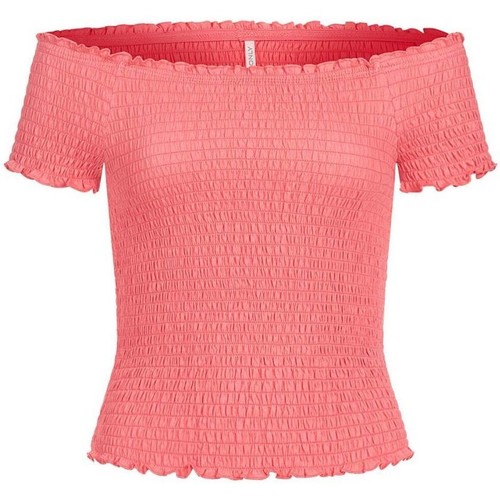 Kleidung Damen Tops Only 15180248 ALICIA-STRAWBERRY Rot
