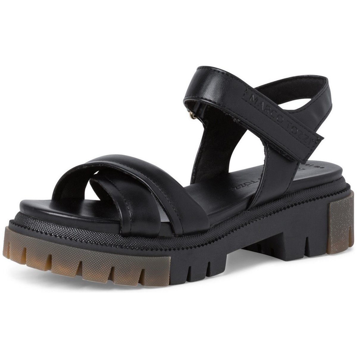 Schuhe Damen Sandalen / Sandaletten Marco Tozzi Sandaletten black () 2-28518-28-001 Schwarz