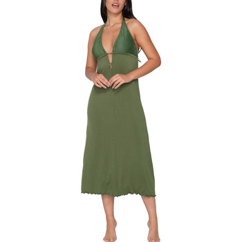 Kleidung Damen Kleider Luna Langes Sommerkleid Scarlet  Splendida Grün