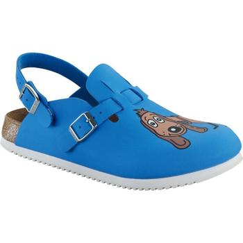 Schuhe Damen Pantoffel Birkenstock 582536 Blau