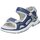 Schuhe Damen Wanderschuhe Allrounder by Mephisto Sandaletten WESTSIDE TUMBLED 95/LYCRA 06 JEANS/GALCIER GREY Blau