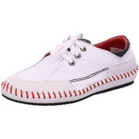 Schuhe Damen Sneaker Low Krisbut Schnuerschuhe 2413-5-1 weiß