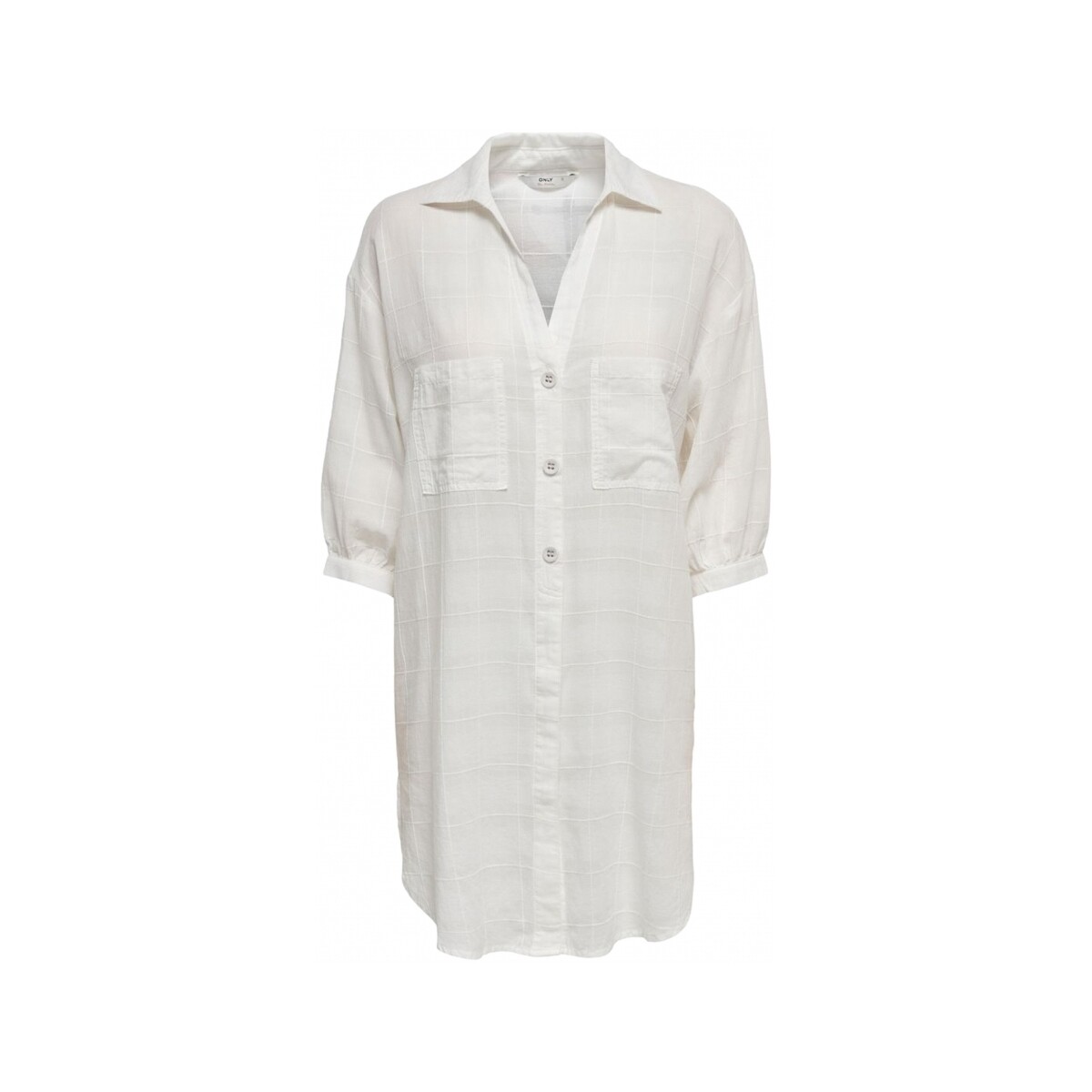 Kleidung Damen Tops / Blusen Only Shirt Naja S/S - Bright White Weiss