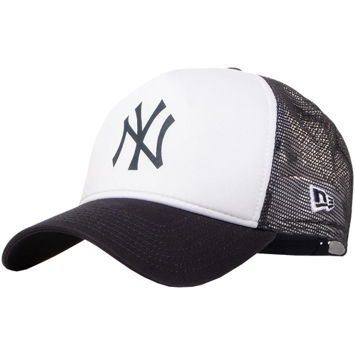 Accessoires Herren Schirmmütze New-Era Team Block New York Yankees MLB Trucker Cap Weiss