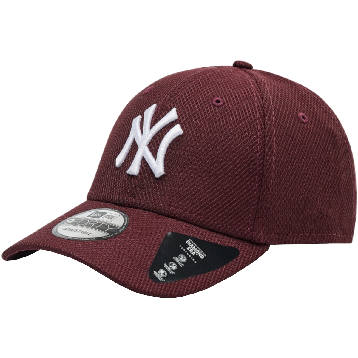 Accessoires Herren Schirmmütze New-Era 9FORTY Diamond New York Yankees MLB Cap Bordeaux
