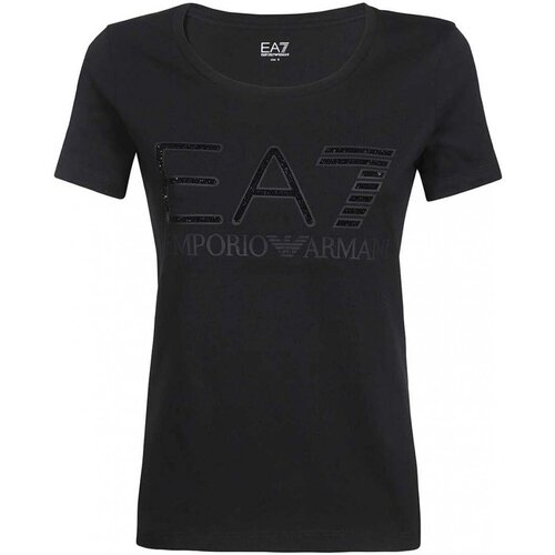 Kleidung Damen T-Shirts & Poloshirts Emporio Armani EA7 3LTT46 TJFVZ Schwarz