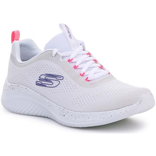 Schuhe Damen Sneaker Low Skechers Ultra Flex 30 New Horizons Weiss