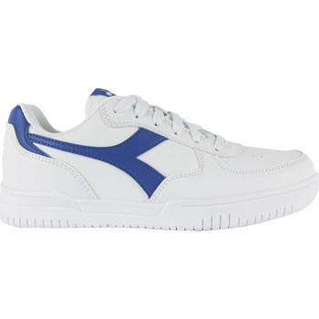 Schuhe Kinder Sneaker Diadora Raptor low gs 101.177720 01 C3144 White/Imperial blue Weiss