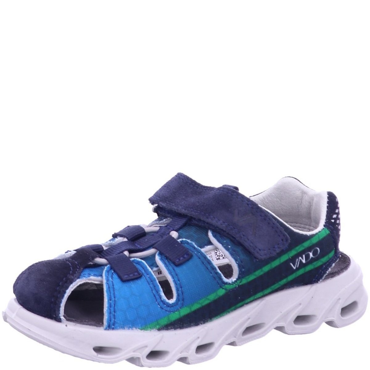 Schuhe Jungen Derby-Schuhe & Richelieu Vado Klettschuhe sea (-kombi) 55202-162 Blau