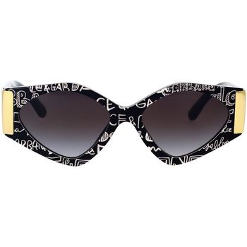 Uhren & Schmuck Damen Sonnenbrillen D&G Occhiali da Sole Dolce&Gabbana DG4396 33138G Schwarz