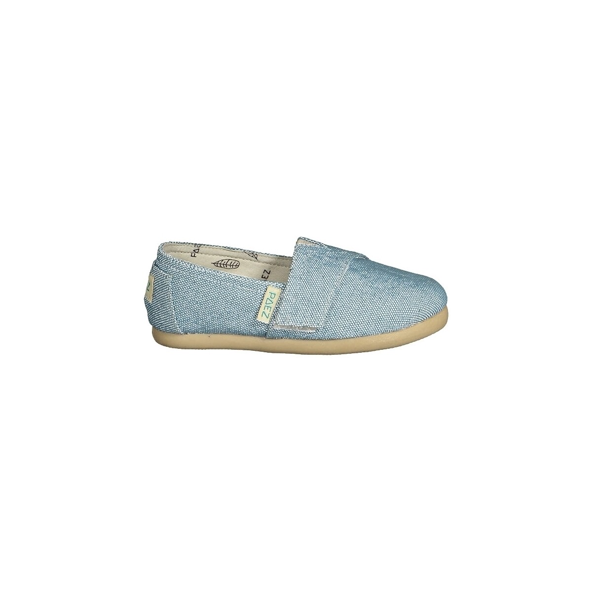 Schuhe Kinder Leinen-Pantoletten mit gefloch Paez Kids Gum Classic - Combi Blue Stone Blau