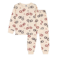 Kleidung Jungen Pyjamas/ Nachthemden Petit Bateau CHIFFRE Multicolor