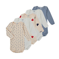 Kleidung Kinder Pyjamas/ Nachthemden Petit Bateau LOT 5 BODY Multicolor